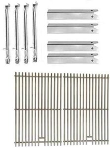 "Upgrade your outdoor cooking with Uniflame's Pinehurst GBC750W Gas BBQ Grill Replacement featuring 4 stainless burners, heat plates & grates. Perfect for camping or backyard gatherings."