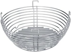 Here is the generated SEO meta description:

"Upgrade your grilling experience with Kamado Joe's Stainless Steel Charcoal Basket, perfect for creating multiple cook zones on Big Joe 24-inch grills and smokers. No coupons needed, just enjoy the best flavors!"