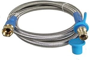 Upgrade your backyard grilling experience with 1/2" ID Stainless Steel Overbraid Natural Gas BBQ Grill Gas Connector, perfect for a safe and efficient gas flow. Get ready to grill all summer long!