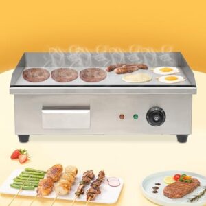 Here is the meta description:

"Elevate your kitchen with this 24" commercial electric griddle, featuring 3000W power, stainless steel construction, and adjustable thermostatic control. Perfect for restaurants, BBQs, or home cooking."