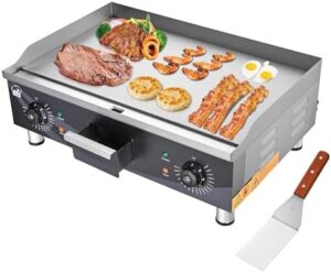 Boost your breakfast game with the WeChef Commercial Griddle, featuring non-stick flat stainless steel construction, adjustable temperature control (122-572°F), and powerful 3500W electric heating. Perfect for restaurants and homes alike!