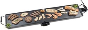Here is the generated SEO meta description:

"Upgrade your outdoor gatherings with this Electric XXXL Plancha/Teppanyaki Grill Plate featuring non-stick coating, extra long grill surface and 2,000 watt power. Perfect for up to 10 people, enjoy barbecue fun all day!"