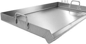 Enhance your outdoor cooking experience with this Griddle Grill Stainless Steel, featuring a large 32" x 17" surface and heavy-duty construction for BBQ enthusiasts. Perfect for camping trips or backyard gatherings!