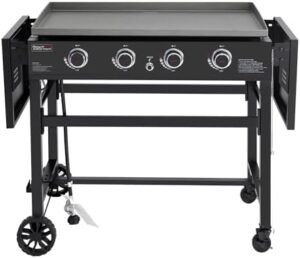 Discover the Royal Gourmet GB4001B propane gas griddle, perfect for outdoor BBQs and gatherings. Enjoy 4 burners, foldable side tables, and 52,000 BTUs output for a grilled meal experience.