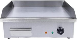 Here is the meta description:

"Commercial-grade countertop griddle for BBQ teppanyaki cooking. Large pan measures 22x14 inches, perfect for home or commercial use. Powerful 3000W stainless steel design for fast and even heating."