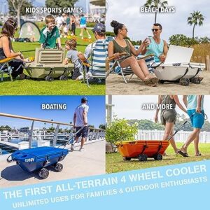 Here is the meta description:

"Stay cool and organized with this 40 QT Cuddy Crawler Cooler featuring amphibious floating design and dry storage vessel. Perfect for outdoor adventures."