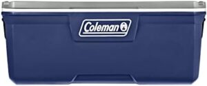 Here is the optimized meta description:

"Keep your food fresh for up to 5 days with this classic series insulated portable cooler, perfect for outdoor adventures. Leak-resistant and available in various sizes from 52 to 150 quarts."