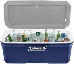 Here is the optimized meta description:

"Keep your food fresh for up to 5 days with this classic series insulated portable cooler, perfect for outdoor adventures. Leak-resistant and available in various sizes from 52 to 150 quarts."