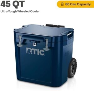 Here is the output:

"Stay cool and organized with this 45 QT wheeled cooler featuring ultra-tough hard insulated construction, perfect for beach trips, camping, or outdoor events. Limited time discounts available!"