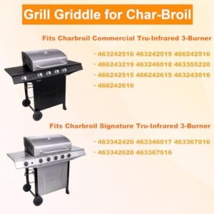 Upgrade your grilling game with the 6789 Full Size Griddle for Weber GS4 Genesis II 400 Series Gas Grills. Features a flat top grill insert with handles, ideal for Weber Genesis II E410 and LX 440 series gas grills.
