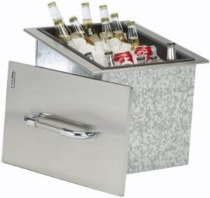 Here is the optimized SEO meta description:

"Keep your drinks cold and your food fresh with the Bull Stainless Steel Ice Chest, compact at 16.75x21.5 inches, perfect for camping trips or backyard gatherings, save big on this reliable cooler."