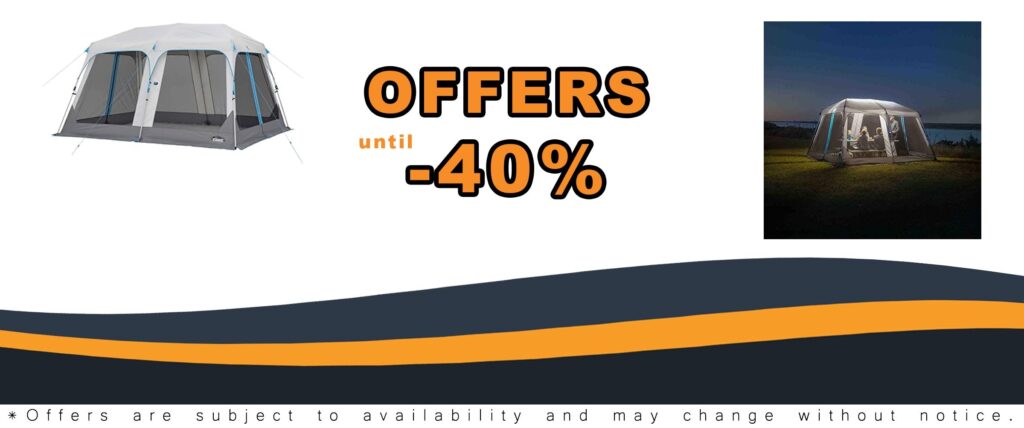 12x10 Instant Screen House Portable Canopy Shelter with LED Lights