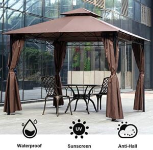 Here is the optimized SEO meta description:

"Set up any outdoor event with this heavy-duty 10' x 13' gazebo canopy tent featuring a durable steel frame and vented top for optimal airflow. Perfect for parties, BBQs, or backyard gatherings."