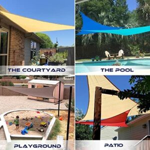 Here is the generated meta description:

"Block out harsh sunlight with this 24' x 24' x 24' Sun Shade Sail Triangle for backyard decks, porches and patios. Red color provides UV blockage protection."