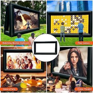 "Upgrade your outdoor movie nights with this 30ft inflatable screen kit, featuring air blower technology for crystal-clear projections. Perfect for backyard gatherings, pool parties, and BBQs."