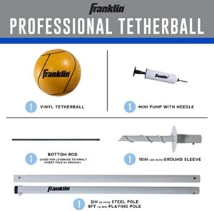 Here is the generated SEO meta description:

"Transform your backyard or park into a classic outdoor game spot with this portable tetherball set, featuring a steel pole and durable rope for hours of fun"