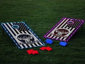 Get ready to elevate your outdoor games with our LED Cornhole Board Set! Regulate the fun with 4'x2'/3'x2' boards, 8 bean bags & a perfect combo for backyard, beach or lawn.
