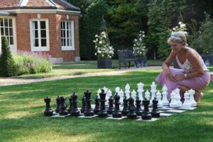 Master the art of outdoor strategy with this 12-inch plastic Garden Chess Game Pieces Set, perfect for your backyard or picnic adventures.