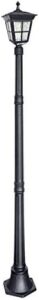 Illuminate your outdoor spaces with the Kemeco Solar Lamp Post, a solar-powered street light that adapts to dawn and dusk for energy efficiency. Waterproof and perfect for decks, patios, yards, walkways, gardens, and landscapes.