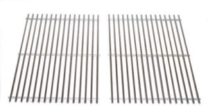 Perfect Weber Stainless Steel Cooking Grate for your outdoor grill, durable and corrosion-resistant, 2-pack with dimensions 17.3 x 11.8 x 0.5 inches.
