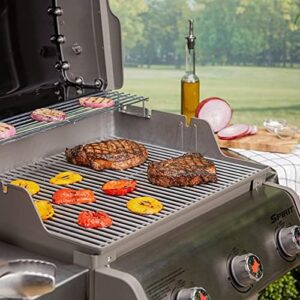 Perfect Weber Stainless Steel Cooking Grate for your outdoor grill, durable and corrosion-resistant, 2-pack with dimensions 17.3 x 11.8 x 0.5 inches.