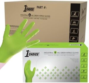 Get durable protection with our disposable nitrile gloves, latex free and heavy duty perfect for mechanics and men on-the-go, great value with frequent restocking opportunities