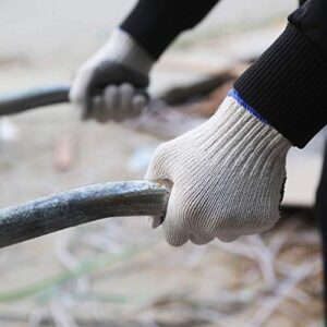 Protect workers with Evridwear's cotton polyester gloves, featuring one side dots for grip and XL size. Ideal for painters, mechanics, industrial, warehouse, gardening, and construction tasks. (146)