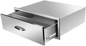 Upgrade your outdoor kitchen with Gecheer stainless steel drawers, perfect for BBQ patio grill stations. Organize utensils and supplies in style with these durable, 30''W x 10''H x 23''D inserts. Limited time offer: save up to 15%!