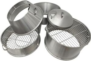Roast duck to perfection with this stainless steel commercial barbecue roaster. Ideal for grilling chicken, BBQing, or Beijing duck roasting, featuring 15 hooks and a furnace design.