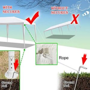 Host a memorable outdoor event with this 10' x 30' party tent, featuring portable and easy setup, perfect for weddings, patio parties, BBQs, and more. Save big on your next purchase!