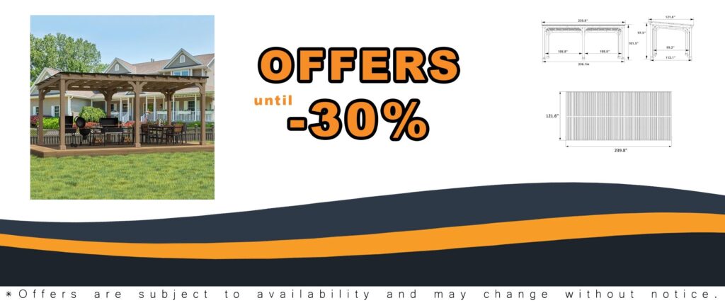 10 x 20 FT Wooden Grill Gazebo with Sloping Metal Roof and Rainwater Drainage for Outdoor Barbecue and Garden