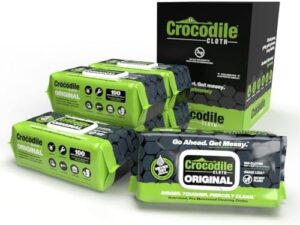 Revolutionize your cleaning routine with Crocodile Cloth Industrial Hand & Tool Cleaning Wipes, boasting heavy-duty 10" x 15" size and 100-count per package. Water-based solution for extreme cleaning power, safe on skin, and gentle on surfaces.