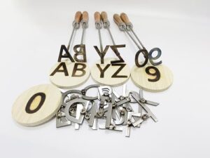 Get precise branding with the Premium 2" Branding Irons full set, featuring 0-9 and A-Z alphabet characters for lasting durability.