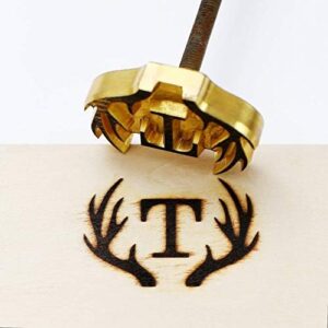 Here is the generated meta description:

"Create unique BBQ grill marks with this Custom Logo Wood Branding Iron, featuring a reliable leather design and antler-inspired handle, perfect for personalizing your meals"