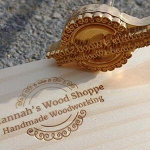 Here is the optimized meta description:

"Create personalized BBQ and grilling gifts with this custom logo wood branding iron. Perfect for craftsmen and enthusiasts, dimensions 4x4 inches."