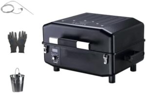 Here is the generated meta description:

"Upgrade your outdoor cooking with Z GRILLS' portable pellet grill and smoker. Digital control, 8-in-1 versatility, and 202 sq in of cooking space make it perfect for backyard BBQs and outdoor kitchens."