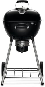 Here is the optimized SEO meta description:

"Upgrade your outdoor cooking with the Napoleon NK18 Charcoal Kettle Grill, featuring a black porcelain enameled lid and bowl, and chrome plated cooking grid. Save big on this top-rated grill!"