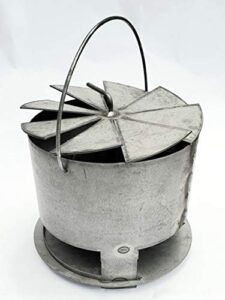 Elevate your grilling game with the Hunsaker Vortex Charcoal Basket, made in USA from heavy-duty 14 gauge steel. Promotes even cooking and prevents burning with its round design and built-in ash pan, perfect for WSM & Drum Cookers - great value!