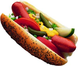 Get ready to elevate your hot dog game with Vienna's 6" Natural Casing Franks, featuring an 8:1 ratio and approximately 80-count pack, perfect for backyard BBQs or quick snacks.