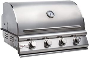 Boost your backyard gatherings with the 4 Burner Blaze Grill, featuring a spacious cooking area and durable construction. Perfect for gas grilling enthusiasts!