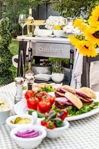 "Perfect outdoor grilling companion, the Cuisinart CPT-194 features stainless steel construction and ample workspace. Ideal for camping or backyard gatherings, enjoy a discount on this top-rated grill prep table!"