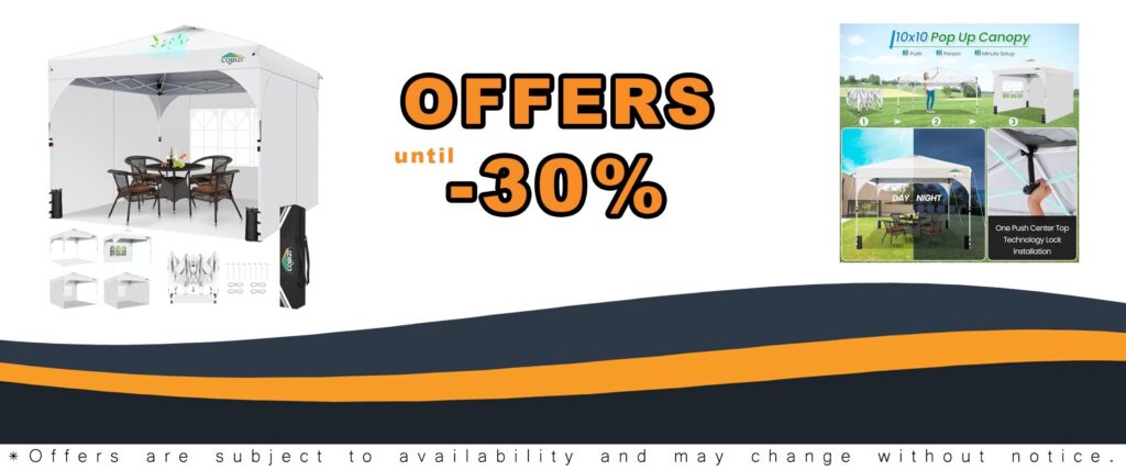 COBIZI 10x10 Pop Up Canopy Tent with 3 Removable Sidewalls Waterproof Instant Setup Commercial Grade Gazebo Tent for Camping Events