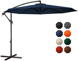 Here is the generated meta description:

"Stay dry and shaded outdoors with the MEWAY 10ft Outdoor Umbrella featuring crank & cross base, UV protection, and waterproof design for pool or deck use. Perfect for your patio or garden!"