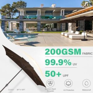 Here is the generated meta description:

"Maximize outdoor space with Jearey's 2-Tier patio umbrella featuring cranking mechanism, sturdy ribs and UV protection. Perfect for market stalls or backyard gatherings."