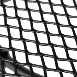 Enhance your outdoor gatherings with the 36" Round Commerical Table, seating 2-4 people and built for a lifetime of use in any weather condition, featuring a stylish steel mesh pattern.