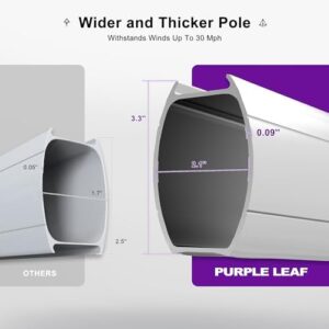Here is the generated meta description:

"Stay shaded and lit this summer with Purple Leaf's 11ft Solar powered LED patio umbrella featuring cantilever design, windproof construction, and vibrant LED lights. Perfect for garden, deck or pool areas."
