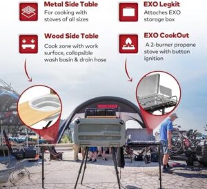 Here is the generated SEO meta description:

"Upgrade your outdoor cooking experience with Yakima's EXO OpenRange Deluxe. Store, cook, and prep in one convenient system for EXO SwingBase and TopShelf Systems, featuring gray design."