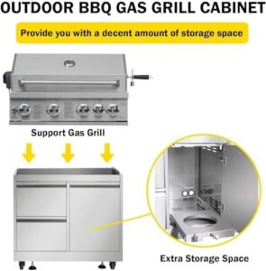 Elevate your outdoor cooking experience with the CT Copper Tailor Modular Outdoor Kitchen BBQ Gas Grill Island, featuring a built-in 4-burner grill, cabinet, sink, and fridge, perfect for entertaining.