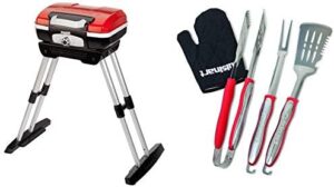 Discover the ultimate portable gas grill experience with Cuisinart's Petit Gourmet, featuring 245 sq. in. cooking area and 3-year warranty. Includes matching grilling tool set for effortless meal prep.