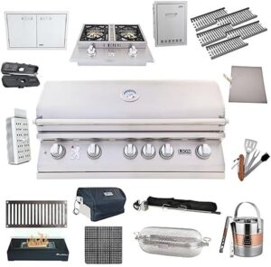 Experience the ultimate BBQ experience with Lion Premium Grills' 40" gas grill bundle featuring double access doors, side burner, and more. Boost your outdoor cooking game with this comprehensive package!